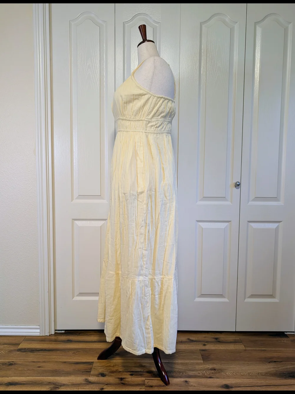 PACT Coastal Gauze Maxi Dress | Butter Yellow | NWT | XL - Picture 5 of 6